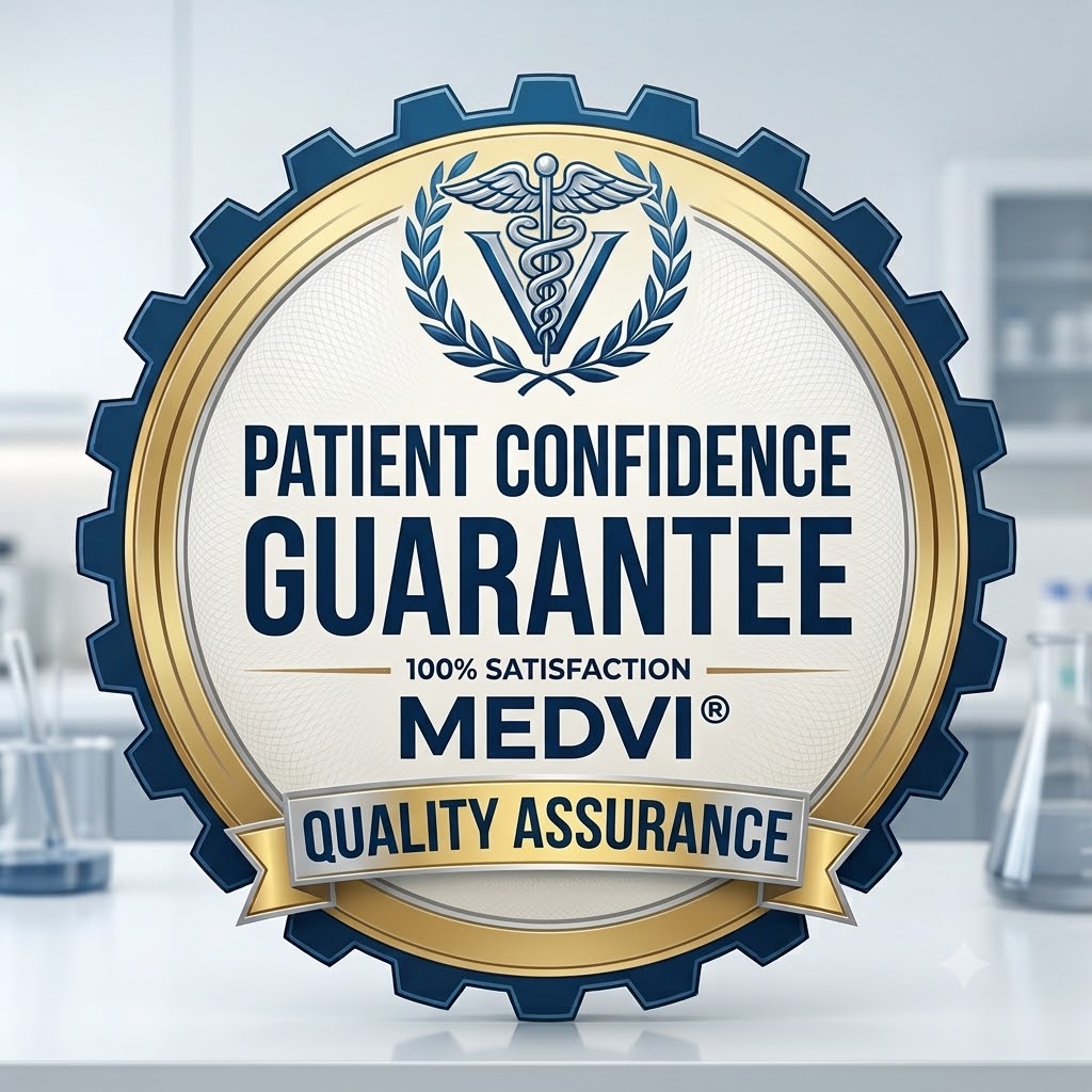 MEDVI Patient Confidence Guarantee — 100% Satisfaction, Quality Assurance